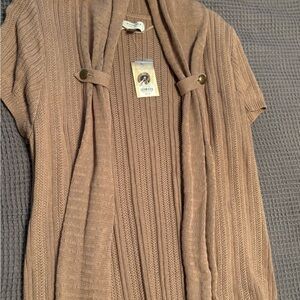 Sonoma Women's Brown Cardigan Sweater